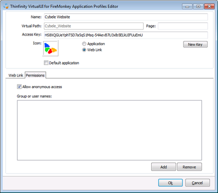 ThinRDP Server HTML5, Web-based RDP desktop remote control manager profiles editor