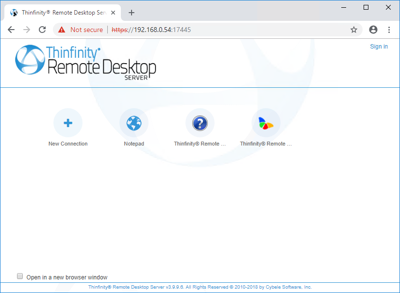 ThinRDP Server HTML5, Web-based RDP desktop remote control connections icons
