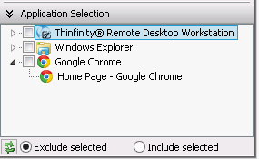 ThinVNC HTML5, Web-based VNC desktop sharing remote control presentation manager application selection