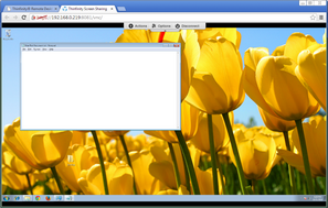 ThinVNC HTML5, Web-based VNC desktop sharing remote control screen