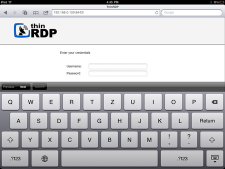 ThinRDP Server HTML5, Web-based RDP desktop remote mobile access touch keyboard