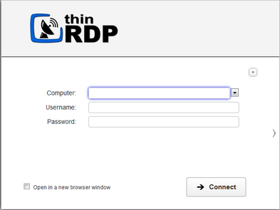 ThinRDP Server HTML5, Web-based RDP remote desktop control connection