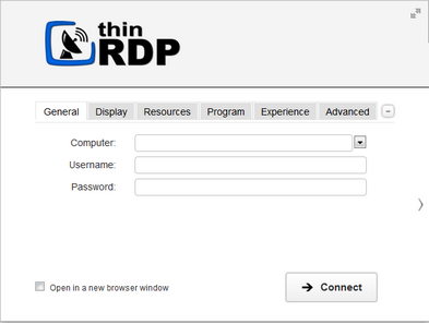 ThinRDP Server HTML5, Web-based RDP desktop remote access web general settings