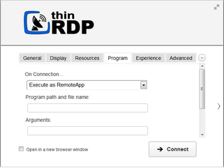ThinRDP Server HTML5, Web-based RDP desktop remote access web RemoteApp
