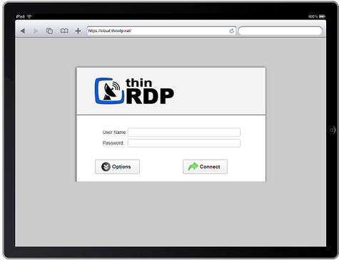 ThinRDP Workstation HTML5, Web-based RDP remote desktop control mobile access