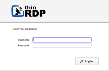 ThinRDP Workstation HTML5, Web-based RDP remote desktop control credentials login