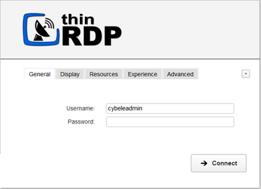 ThinRDP Workstation HTML5, Web-based RDP remote desktop control wen settings general tab