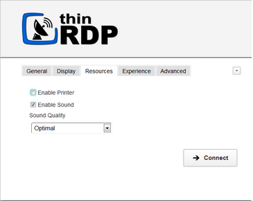 ThinRDP Workstation HTML5, Web-based RDP remote desktop control web settings sound quality