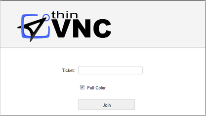 ThinVNC HTML5, Web-based VNC desktop sharing remote control presentation manager join screen