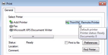 ThinVNC HTML5, Web-based VNC desktop sharing control remote printing