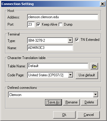 Host Integration Pack TN Bridge Vb.net C# Delphi ActiveX Development Lab Connection Settings