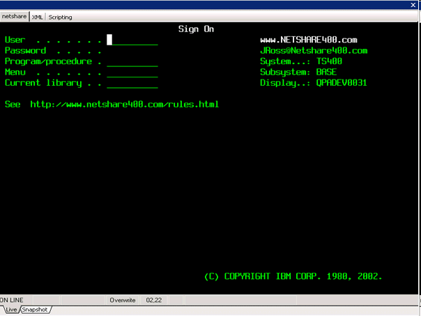 Host Integration Pack TN Bridge Vb.net C# Delphi ActiveX Development Lab Saving Screens as XML Files