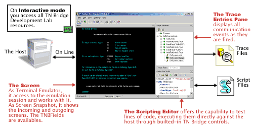 Host Integration Pack TN Bridge Vb.net C# Delphi ActiveX Development Lab Interactive Mode