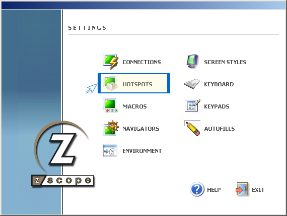 TN3270 IBM Mainframe TN5250 AS400 VT UNIX Telnet Terminal Emulation z/Scope Settings HotSpots