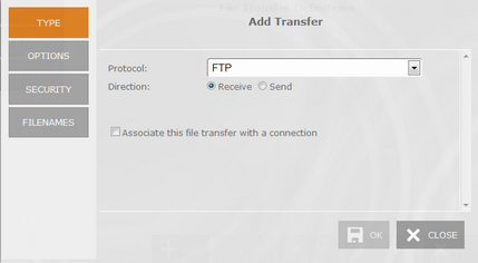 Web-based HTML5 TN3270 TN5250 VT100 Terminal Emulation File Transfer Manager Queue FTP Type Protocol Direction Associate With Connection