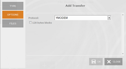 Web-based HTML5 TN3270 TN5250 VT100 Terminal Emulation File Transfer Manager Queue YMODEM Options Protocol 128 Bytes Blocks