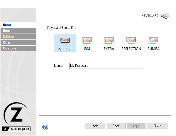 Web-based HTML5 TN3270 IBM Mainframe TN5250 IBM AS/400 VT UNIX Terminal Emulation Settings Keyboard Base IBM Extra Reflection Rumba