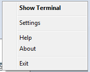 Web-based HTML5 TN3270 IBM Mainframe TN5250 IBM AS/400 VT UNIX Terminal Emulation Tray Icon Menu