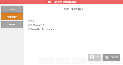 Web-based HTML5 TN3270 TN5250 VT100 Terminal Emulation File Transfer Manager Queue ZMODEM Options 8K ESC Control Override