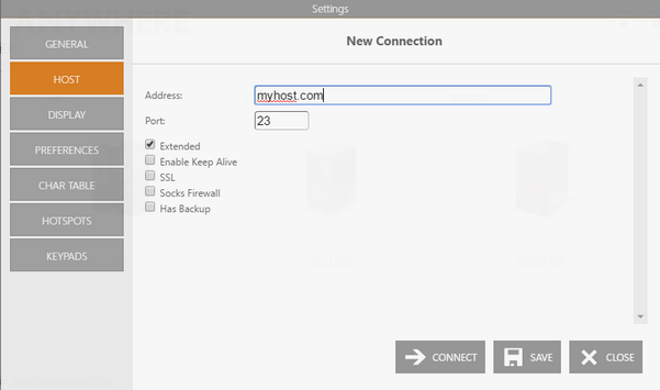 Web-based HTML5 Terminal Emulation TN3270 TN5250 IBM Mainframe AS/400 Connection Host Extended Keep Alive SSL Firewall Backup