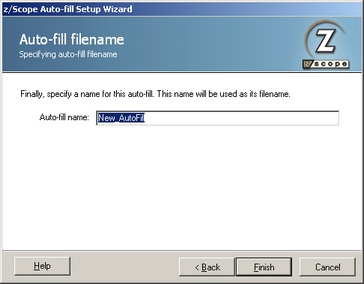 TN3270 TN5250 VT Terminal Emulation z/Scope Auto Fill Wizard File Name