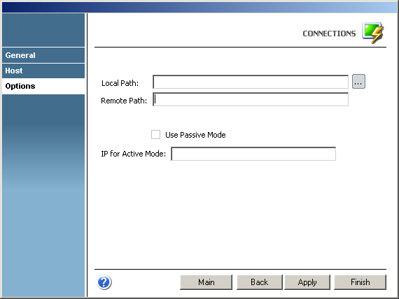 Terminal Emulation z/Scope FTP Local Remote Path Active Passive Mode IP