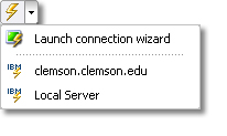 TN3270 TN5250 VT Terminal Emulation z/Scope Telnet Workspace Main Toolbar Connections Section Launch Wizard Shortcut Button