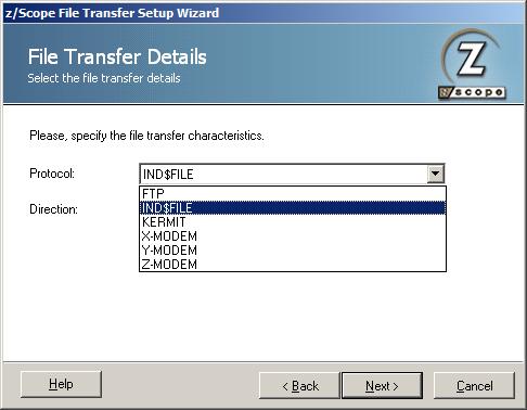 TN3270 TN5250 VT Terminal Emulation z/Scope File Transfer IND$FILE Protocol