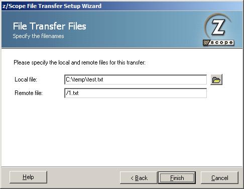 TN3270 TN5250 VT Terminal Emulation z/Scope File Transfer IND$FILE Local Remote Filenames