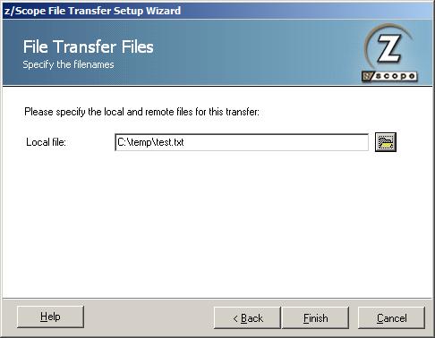 TN3270 TN5250 VT Terminal Emulation z/Scope Transfer Wizard Welcome Y-MODEM Local File