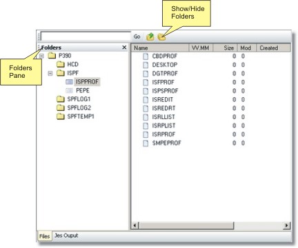 TN3270 TN5250 VT Terminal Emulation z/Scope FTP Server Panel