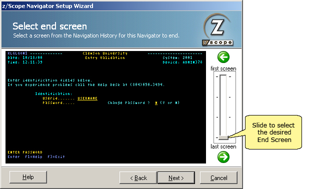 TN3270 TN5250 VT Terminal Emulation z/Scope NavigatorSelect End Screen