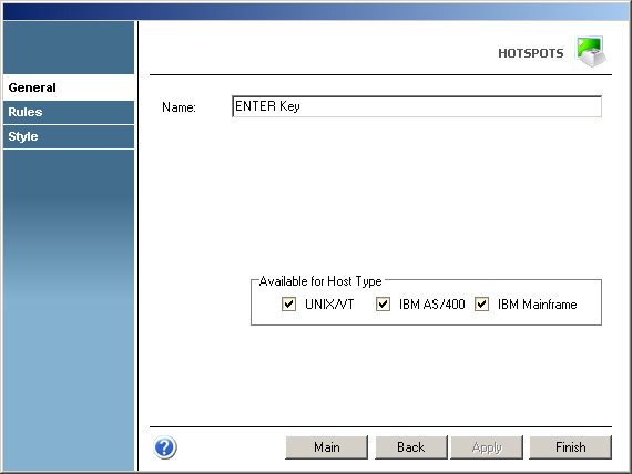 TN3270 TN5250 VT Terminal Emulation z/Scope HotSpots Name Protocol Type