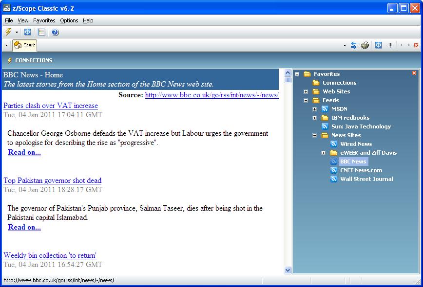 TN3270 IBM Mainframe TN5250 AS400 VT UNIX Telnet Terminal Emulation z/Scope Start Page Connections Web Site Feed