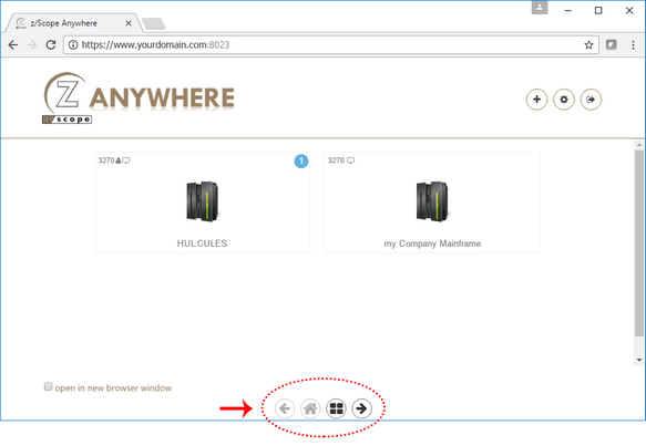 Web-based HTML5 TN3270 IBM Mainframe TN5250 IBM AS/400 VT UNIX Terminal Emulation Start Page Toolbar