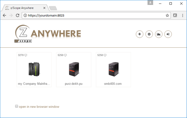 Web-based HTML5 TN3270 IBM Mainframe TN5250 IBM AS/400 VT UNIX Terminal Emulation Start Page
