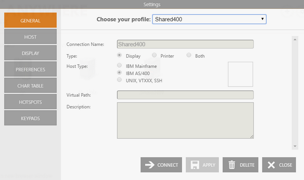 Web-based HTML5 TN3270 IBM Mainframe TN5250 IBM AS/400 VT UNIX Terminal Emulation Customize Shared Connection