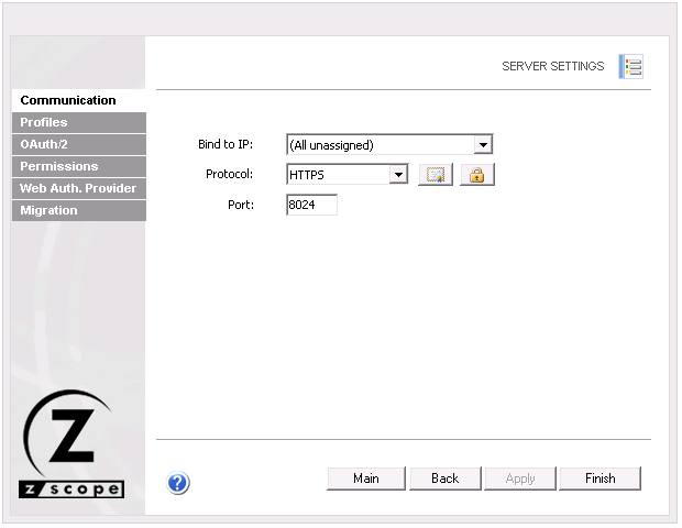 Web-based HTML5 TN3270 IBM Mainframe TN5250 IBM AS/400 VT UNIX Terminal Emulation Server Settings Communication Bind Ip Protocol Port HTTPS Certificate SSL