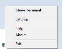 Web-based HTML5 TN3270 IBM Mainframe TN5250 IBM AS/400 VT UNIX Terminal Emulation Tray Icon Menu