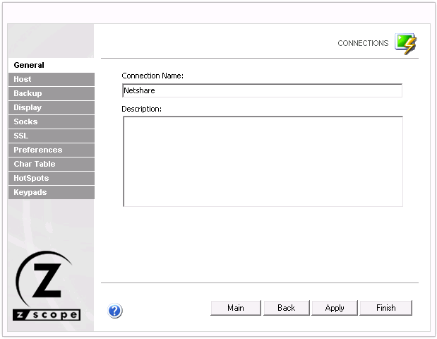 Web-based HTML5 TN3270 TN5250 Terminal Emulation Settings Name Description Type