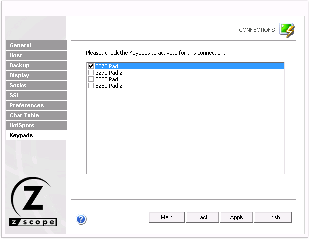 Web-based HTML5 TN3270 TN5250 Terminal Emulation Settings Keypads